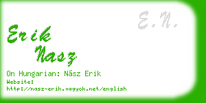 erik nasz business card